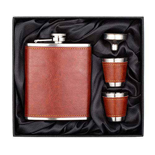 Stainless Steel Hip Flask Gift Set
