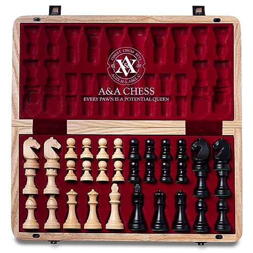 Staunton Wooden Folding Chess Set