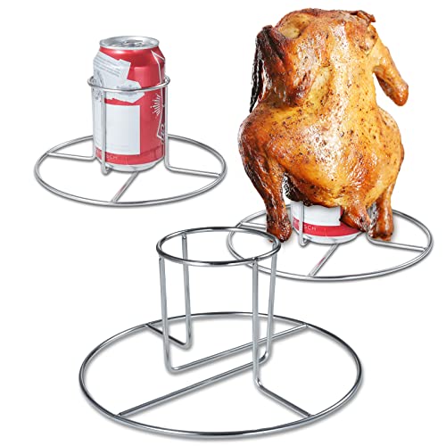 Sturdy Stainless Steel Beer Can Chicken Stand for Juicy Roasting