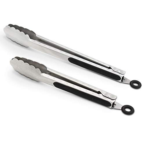 Sturdy Stainless Steel Kitchen Tongs Set