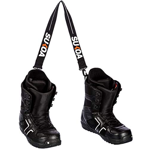 Sukoa Ski & Snowboard Boot Carrier Strap - Shoulder Sling for Gear Pack