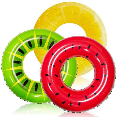 Summer Fruits Inflatable Swim Ring Bundle