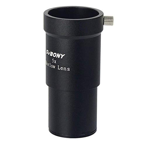 SVBONY 1.25 Inch 5X Barlow Lens