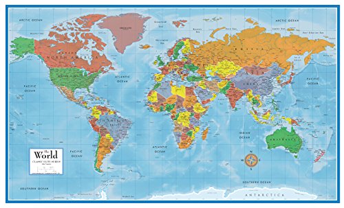 Swiftmaps 24x36 World Premier Wall Map