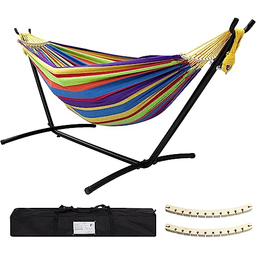 SZHLUX Double Hammock with Stand