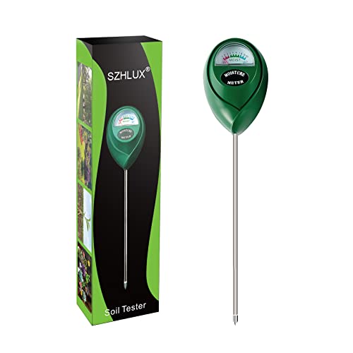 SZHLUX Moisture Meter for Plants, Indoor & Outdoor Use, 10.23-inch, Green