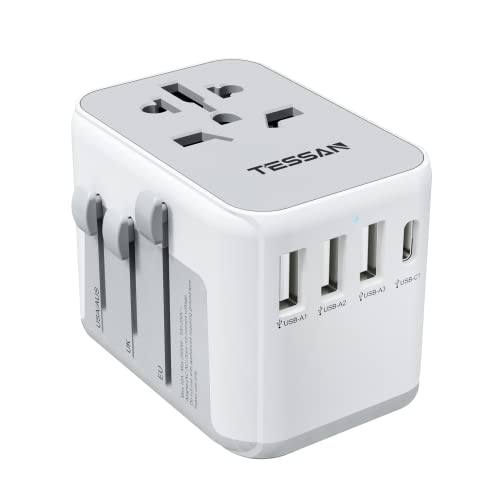 TESSAN Travel Adapter with 4 USB Ports