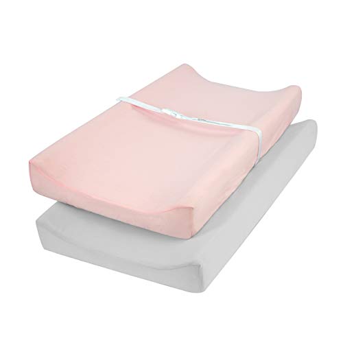 TILLYOU Soft Jersey Changing Pad Cover Set