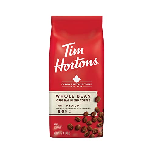 Tim Hortons Original Medium Roast 100% Arabica Beans 12oz Bag