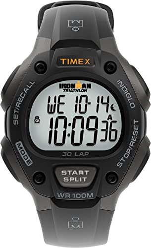 Timex Ironman Classic 30 Men's Watch - Gray/Black Resin Strap