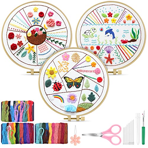 TINDTOP Embroidery Stitch Practice Kit