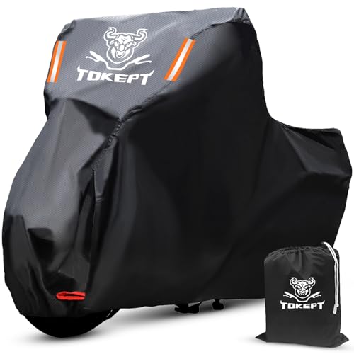 Tokept 210D Oxford Fabric Motorcycle Cover, 91 inch