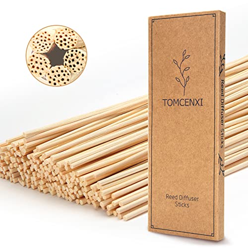 TOMCENXI 120PCS Natural Rattan Wood Diffuser Sticks for Home and Office