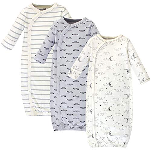 Touched by Nature Organic Cotton Kimono Nightgown, Mr. Moon, 0-6 Months