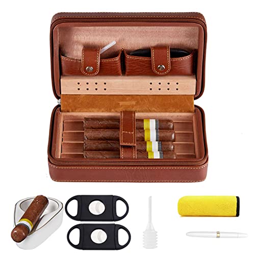 Travel Humidor Set with 6 Accessories