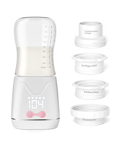 Travel-Ready Glass Bottle Warmer with Temperature Control