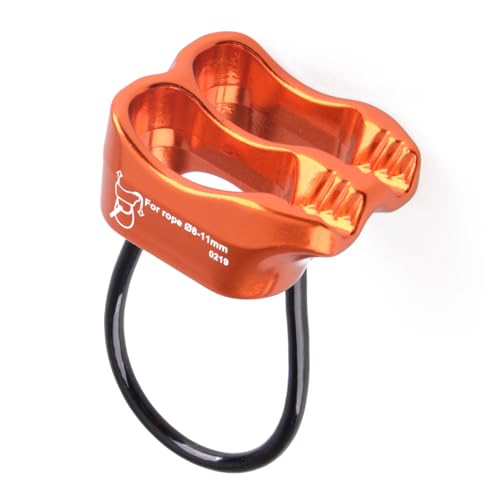 TRIWONDER Micro Rescue Guide Belay Device - Orange