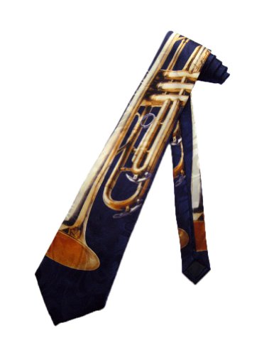Trumpet Music Instrument Necktie