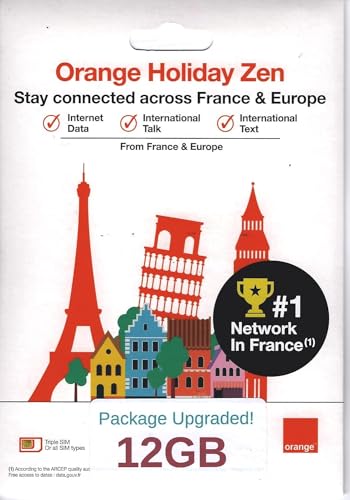 TSIM 12GB Europe SIM Card: 14 Days, 30 Mins Calls, 200 Texts Worldwide