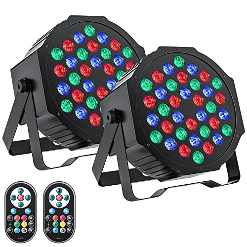 U`King RGB 36 LED Par Lights (2-Packs)