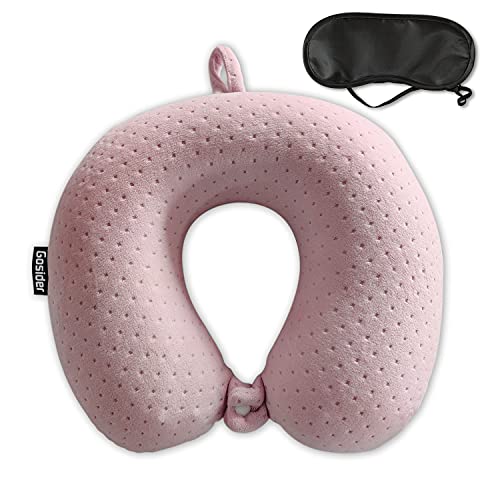 Ultra Comfort Memory Foam Travel Neck Pillow - Pink