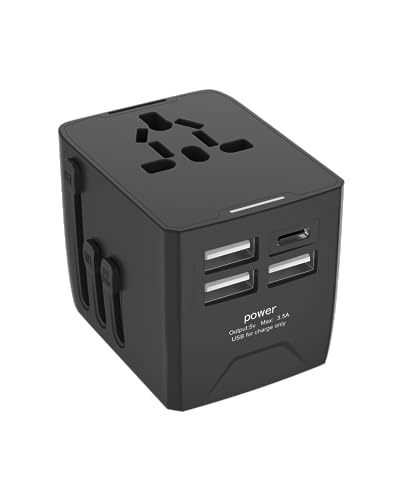 Universal Travel Adapter with 4 USB Ports
