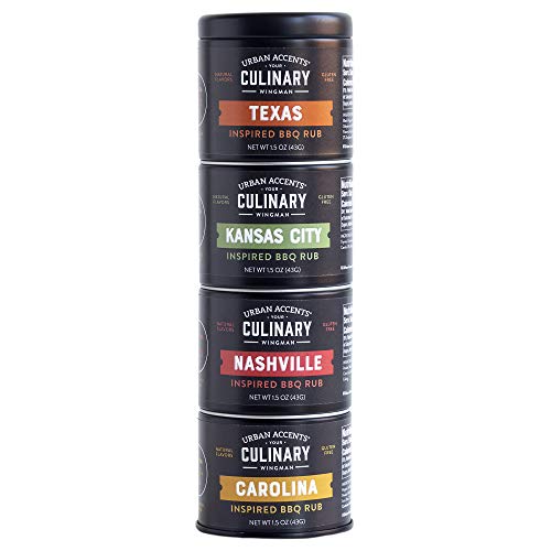 Urban Accents BBQ Rubs Tower: Gourmet Set for Grilling Lovers