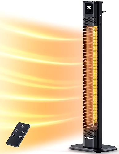 VAGKRI 42in Carbon Infrared Patio Heater with Remote and Timer