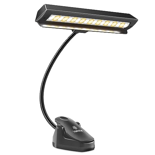 Vekkia Rechargeable Music Stand Light - 9 Levels Dimmable, Portable, USB-C