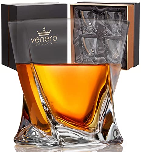 Venero Crystal Whiskey Glasses Set