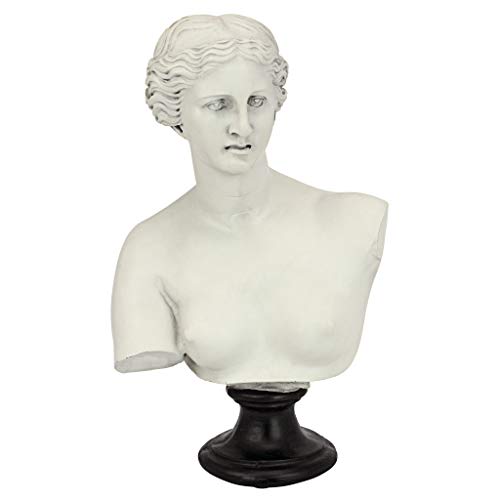 Venus de Milo Bust Statue, 12 Inch, Antique Stone Finish
