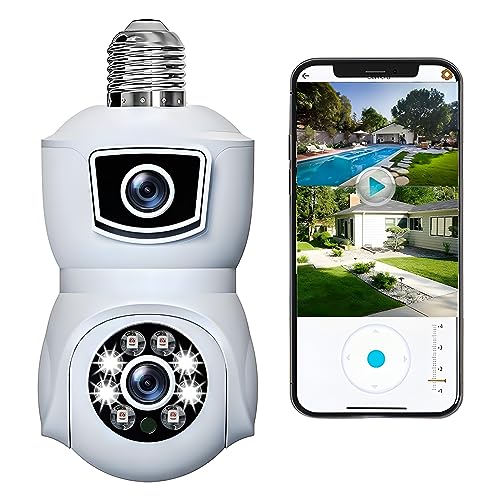 Viaoty 360° 2K Light Bulb Security Camera