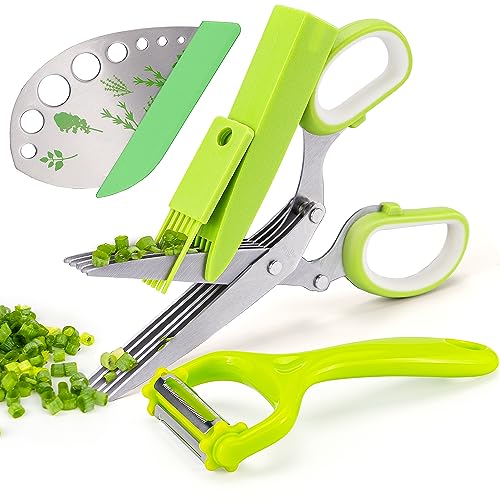 VIBIRIT 5-Blade Herb Scissor & Kitchen Tools