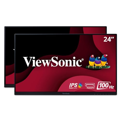 ViewSonic 1080p IPS Monitors Dual Pack