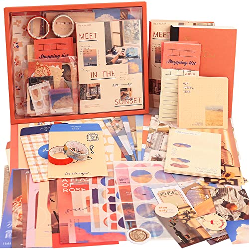 Vintage Aesthetic Scrapbook Kit for DIY Journaling and Stationery