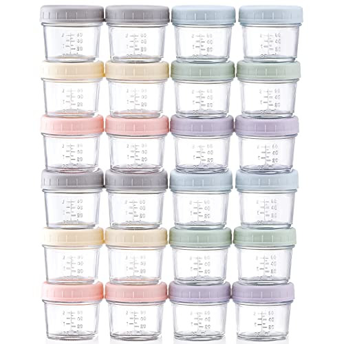 VITEVER 24-Pack Glass Baby Food Storage Containers