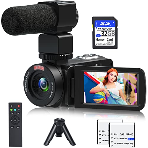 Vlogging Camera 1080P 30MP Camcorder