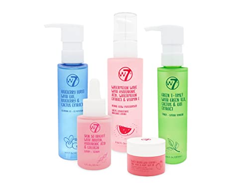 W7 5 Step Skincare Set: Daily Routine for Beautiful Natural Skin