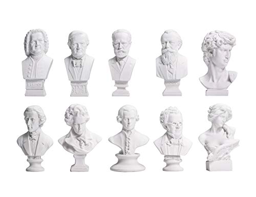 Waldosia Mini Composers Bust Statue Set