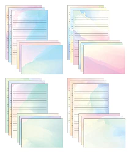 Watercolor Mini Stationery Set, 100 Pieces, 5.5 x 8.25 inch