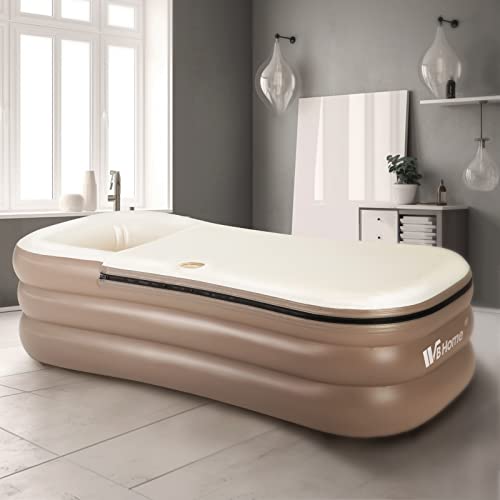 WBHome Portable Inflatable Bathtub with Pump & Accessories