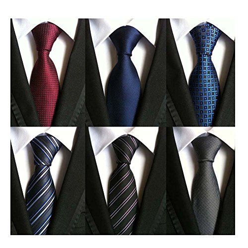 WeiShang Men's Silk Tie Necktie Set
