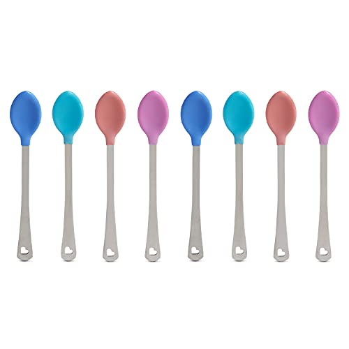 White Hot Safety Baby Spoons, 8 Pack