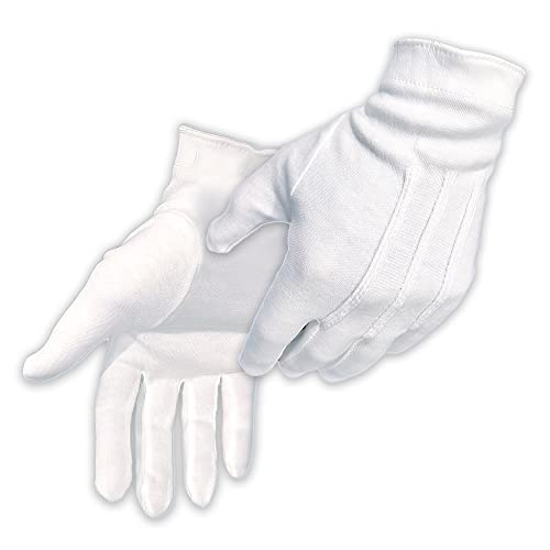 White Marching Band Parade Gloves
