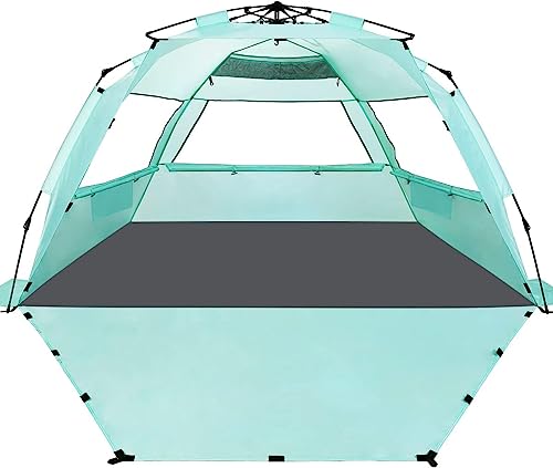WhiteFang Deluxe XL Beach Tent with UV Protection for 3-4 People