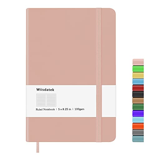 Wiisdatek Hardcover Ruled Notebook