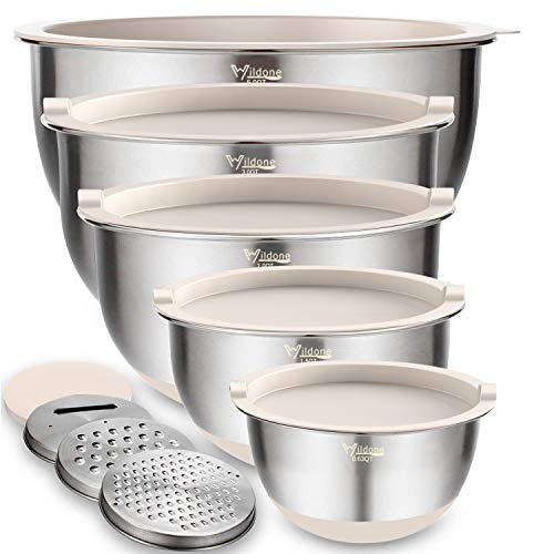 Wildone Stainless Steel Mixing Bowls Set