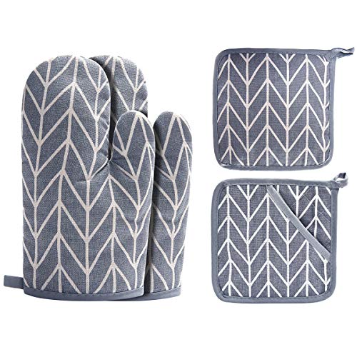 Win Change 4-Piece Oven Mitts and Pot Holders Set