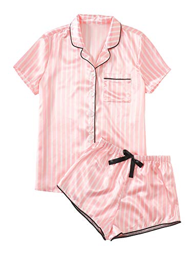 Women's Satin Sleepwear Pajama Set