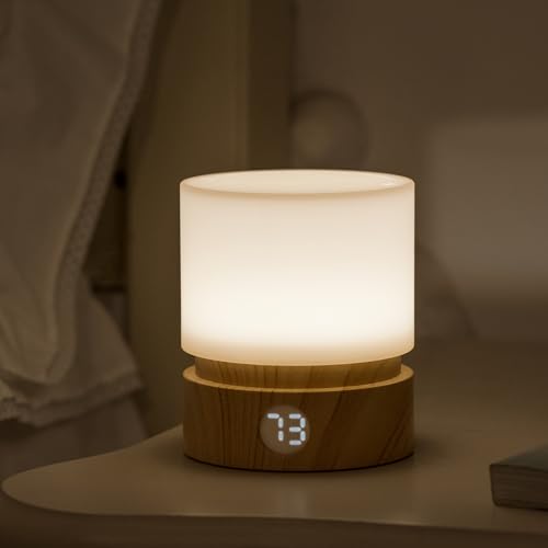 Woodgrain Dimmable LED Lamp
